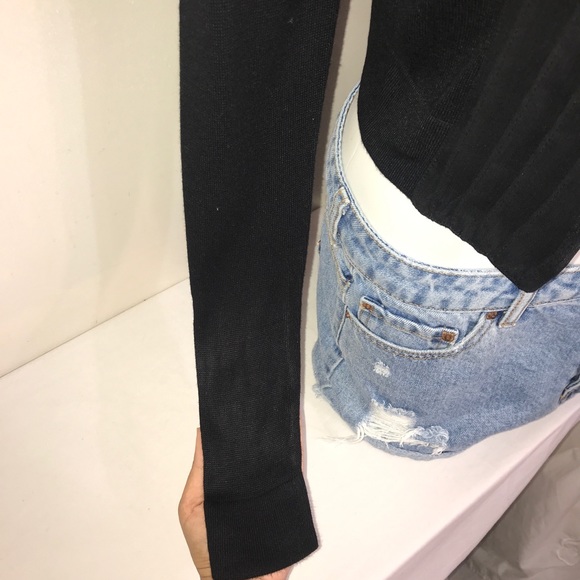 Esprit Black Bejewelled Black Rayon Crop Cardigan - Picture 5 of 12